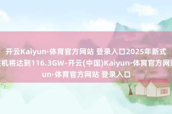 开云Kaiyun·体育官方网站 登录入口2025年新式储能累计装机将达到116.3GW-开云(中国)Kaiyun·体育官方网站 登录入口