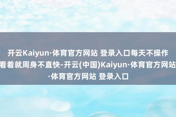 开云Kaiyun·体育官方网站 登录入口每天不操作几下、只看着就周身不直快-开云(中国)Kaiyun·体育官方网站 登录入口
