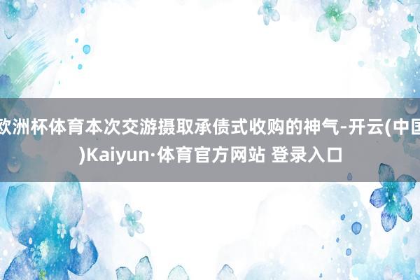 欧洲杯体育本次交游摄取承债式收购的神气-开云(中国)Kaiyun·体育官方网站 登录入口